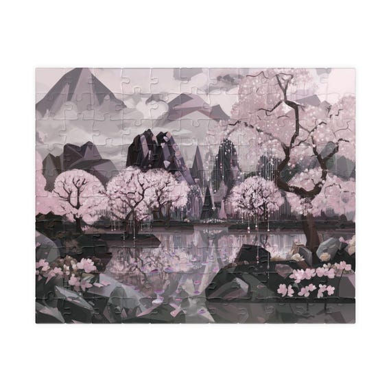 桜パズル (110 252 520 1014ピース) 中国パズル 風景ジグソーパズル