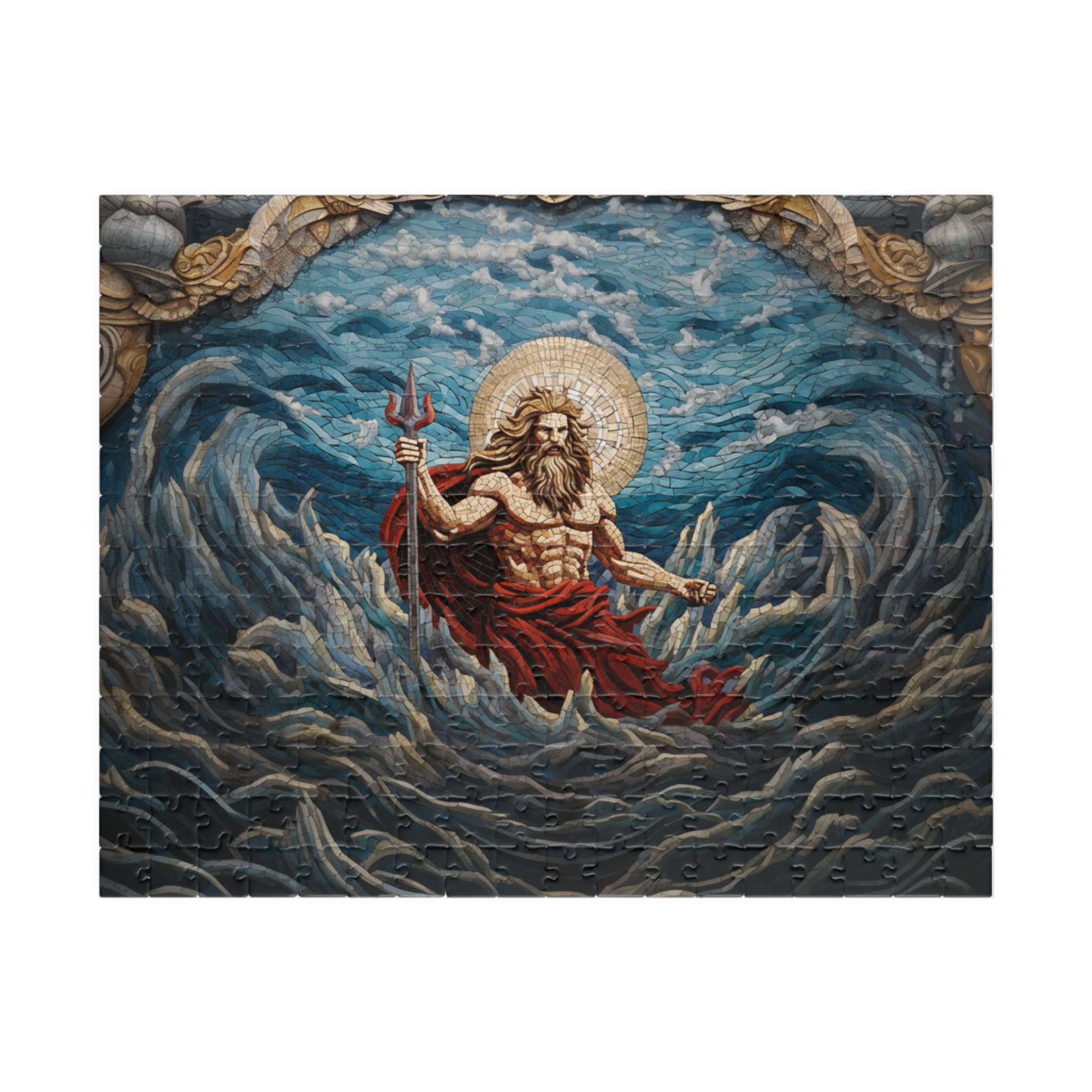 Poseidon Puzzle (110 252 520 1014-piece) God of the Sea Greek