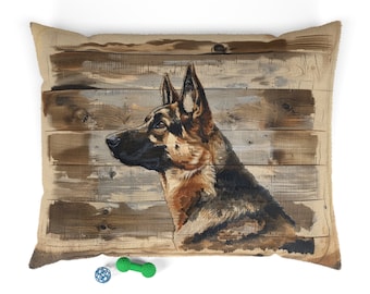 Cama para perro pastor alemán: cama de forro polar con cremallera