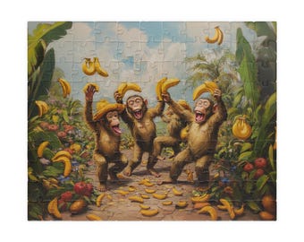 Monkey Puzzle (110, 252, 520, 1014-piece) Monkeys Puzzle, Animal Puzzle