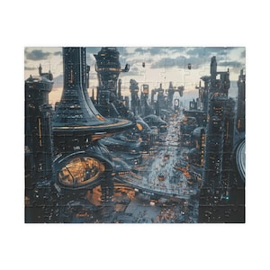 ON SALE, Futuristic City Puzzle (110, 252, 520, 1014-piece)