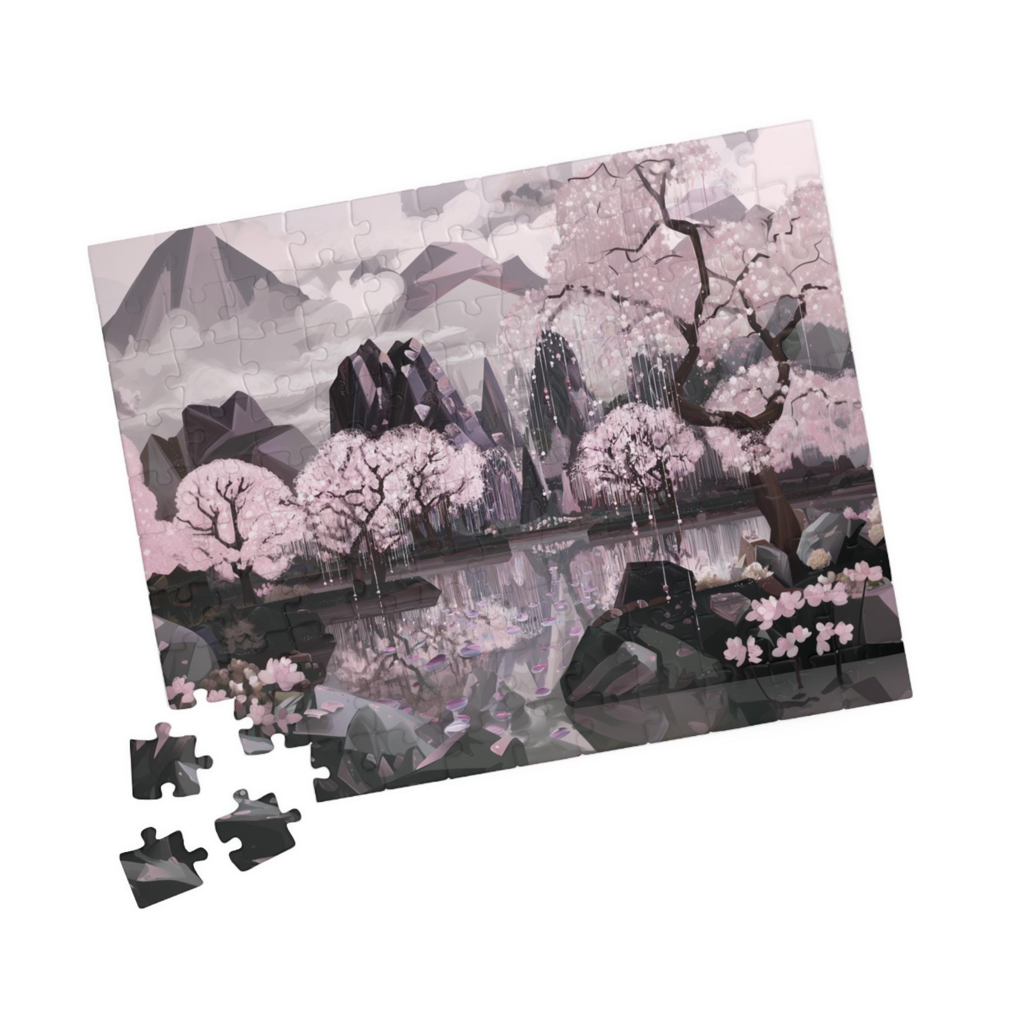 桜パズル (110 252 520 1014ピース) 中国パズル 風景ジグソーパズル