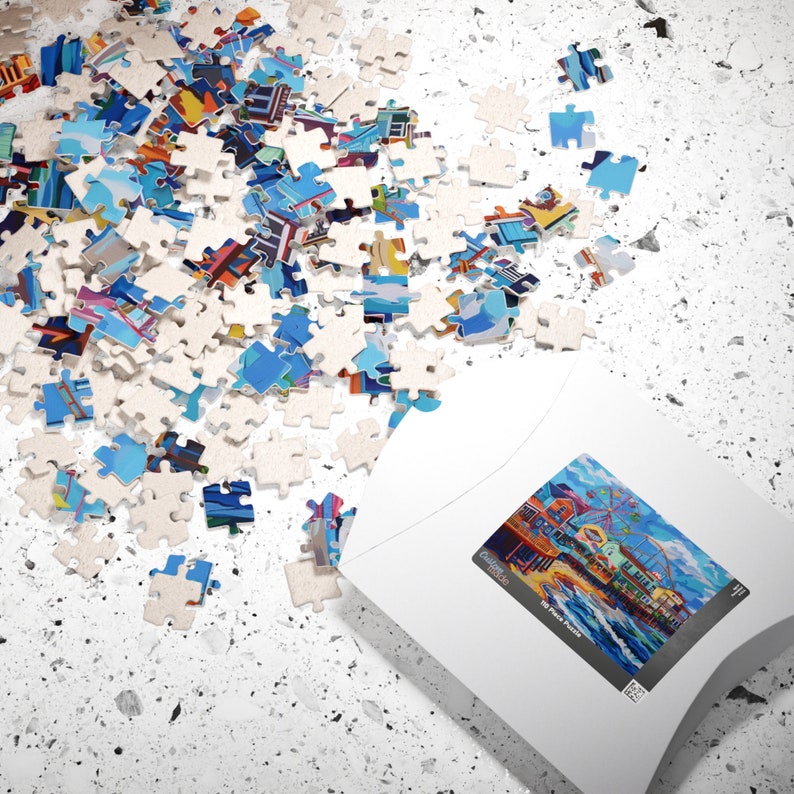 Carnival Wildwood New Jersey Jigsaw Puzzle: Beach Boardwalk Brain Teaser Cityscape Gift for Puzzle Lovers Relaxing Indoor Hobby City image 7