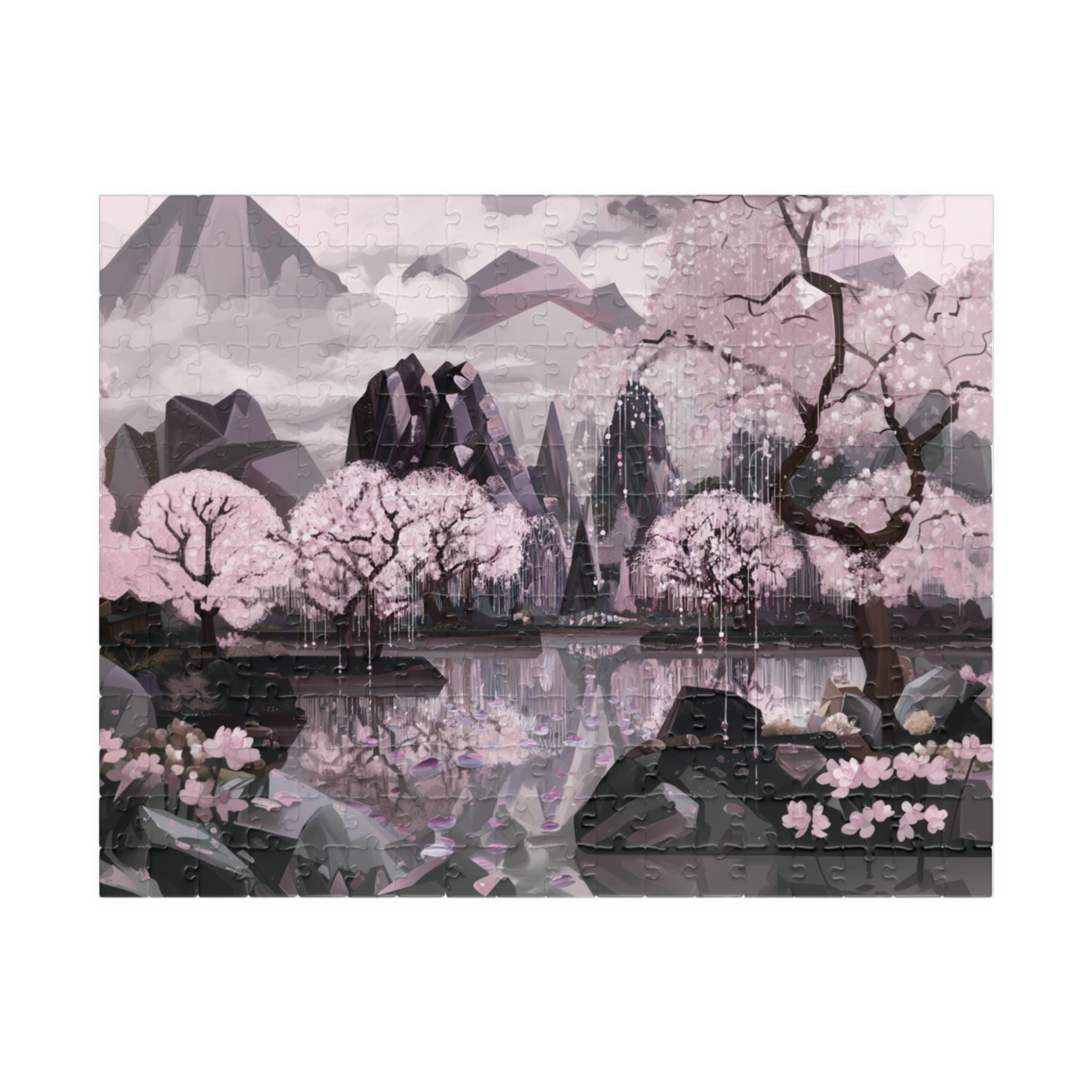 桜パズル (110 252 520 1014ピース) 中国パズル 風景ジグソーパズル