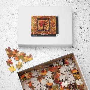 Fall Tree Leaves Puzzle (110 252 520 1014-piece) Autumn Jigsaw Puzzle Brain Teaser Fall Jigsaw Puzzle Fall Game Fall Puzzle image 10
