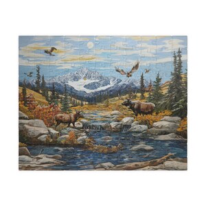 Alaska Puzzle (110, 252, 520, 1014-piece) Gates of Arctic National Park Puzzle, Mountains Puzzle, Mosaic Puzzle