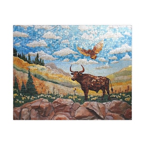 Wind Cave National Park Puzzle (110, 252, 520, 1014-piece) Bull Puzzle
