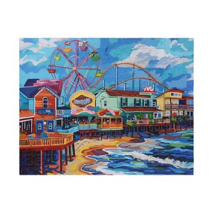 Carnival Wildwood New Jersey Jigsaw Puzzle: Beach Boardwalk Brain Teaser Cityscape Gift for Puzzle Lovers Relaxing Indoor Hobby City image 8