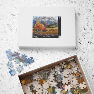 Montana Mountains Puzzle (110 252 520 1014-piece) Jigsaw Puzzle Brain Teaser Fall Jigsaw Puzzle Fall Game Fall Puzzle Buy Multiple Gift image 10