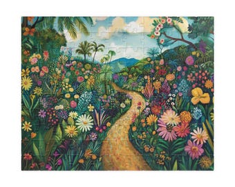 牡丹の花柄ジグソーパズル (110、252、520、1014 ピース) - 家族での
