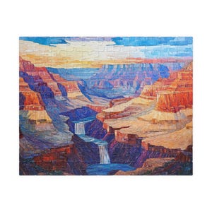 Grand Canyon Waterfall Puzzle (110, 252, 520, 1014-piece) National Park Puzzle