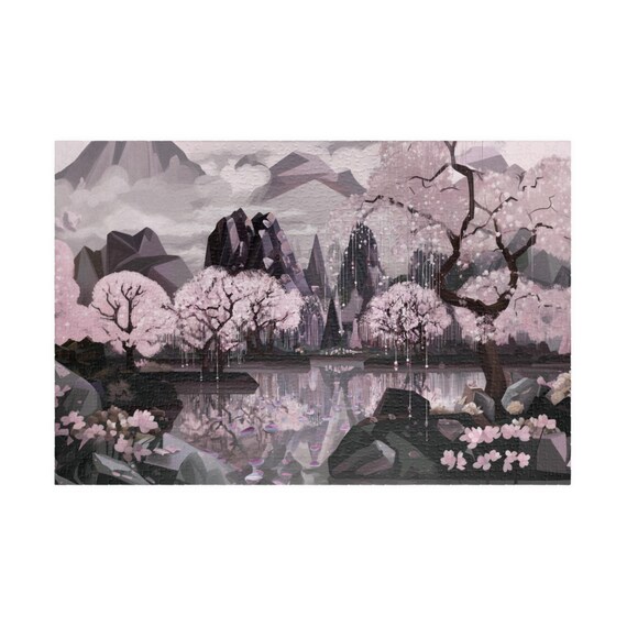 桜パズル (110 252 520 1014ピース) 中国パズル 風景ジグソーパズル