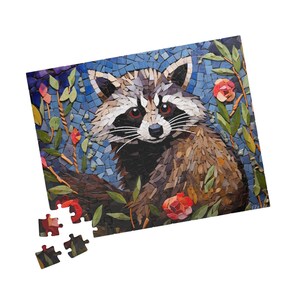 ON SALE, Racoon Puzzle (110, 252, 520, 1014-piece) Animal Puzzle, Adult Puzzle, Jigsaw Puzzle, Brain Teaser Game, Brain Teaser