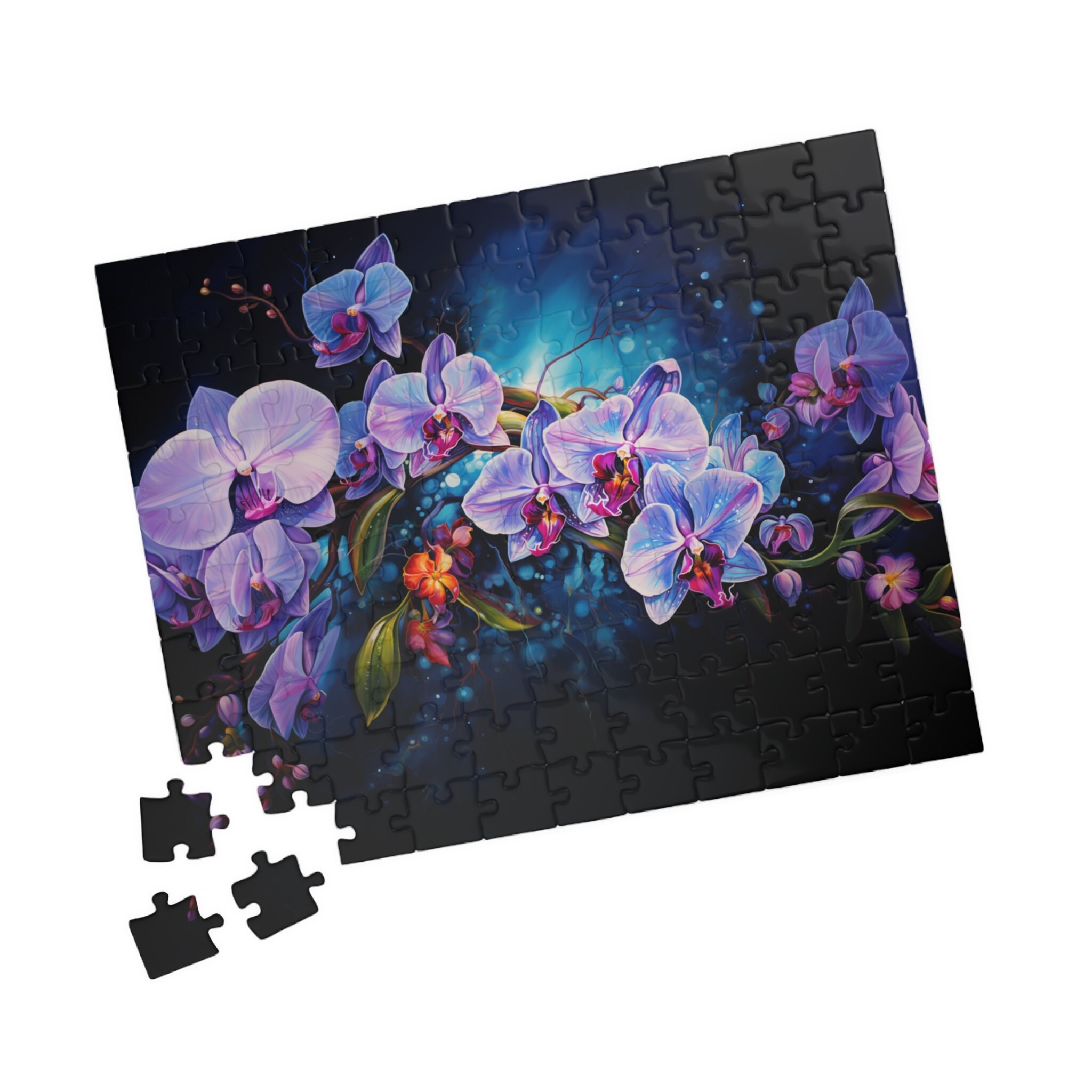 Purple Orchids Flower Puzzle (110 252 520 1014-piece) Jigsaw