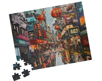 セール中、香港パズル（110、252、520、1014ピース）、ジグソーパズル