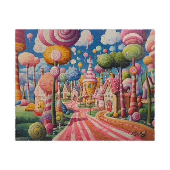Candy City Puzzle (110 252 520 1014-piece) Candy Village Land