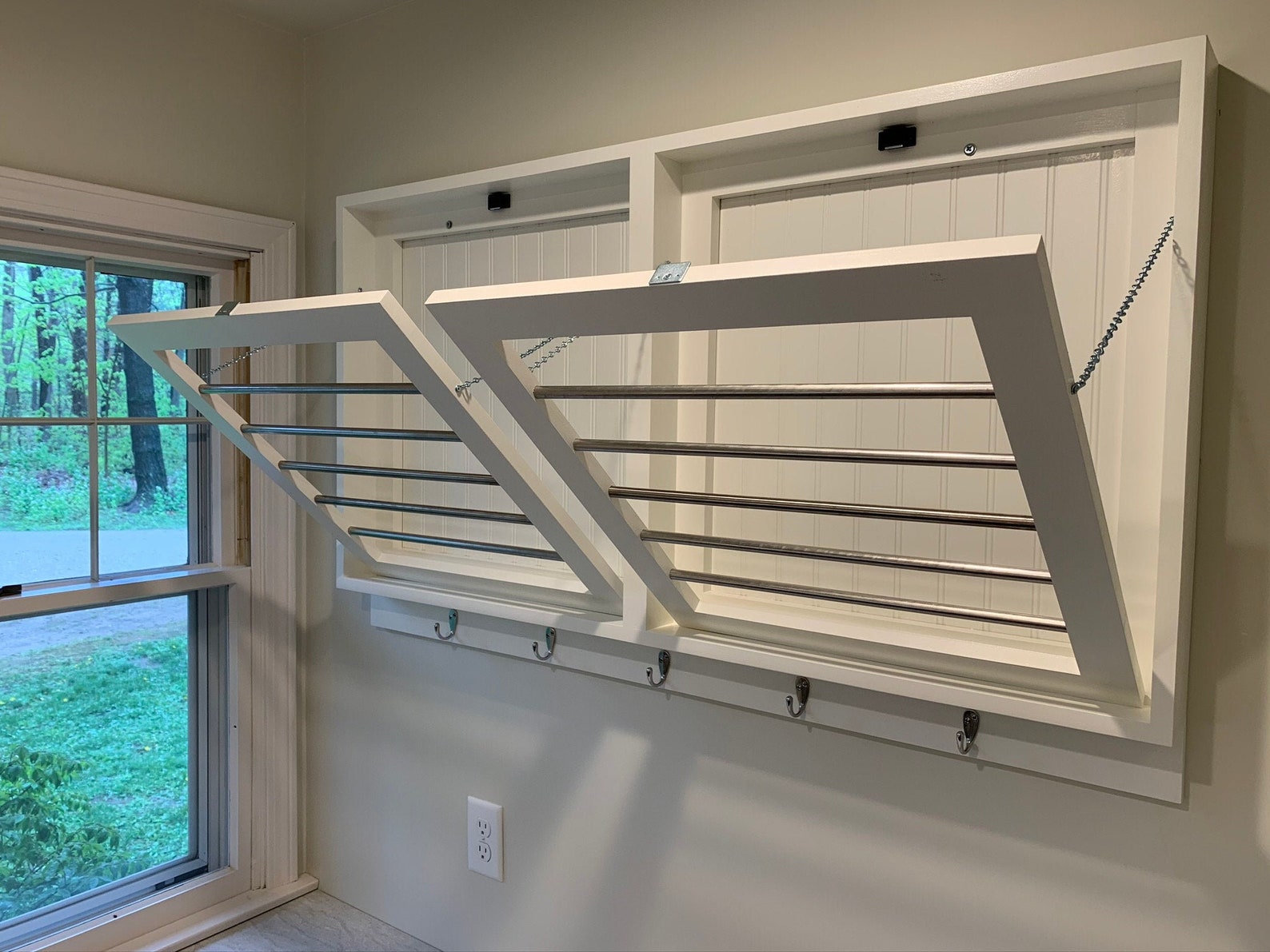 Drying Rack Laundry Drying Rack Stainless Steel Rods Wall Etsy