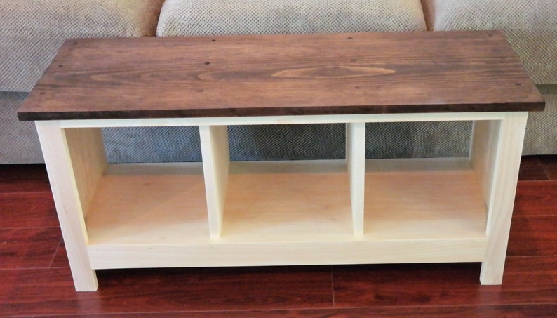 Two Tone Bench Entryway Mudroom Bench Shoe Cubby Cubby Storage Etsy