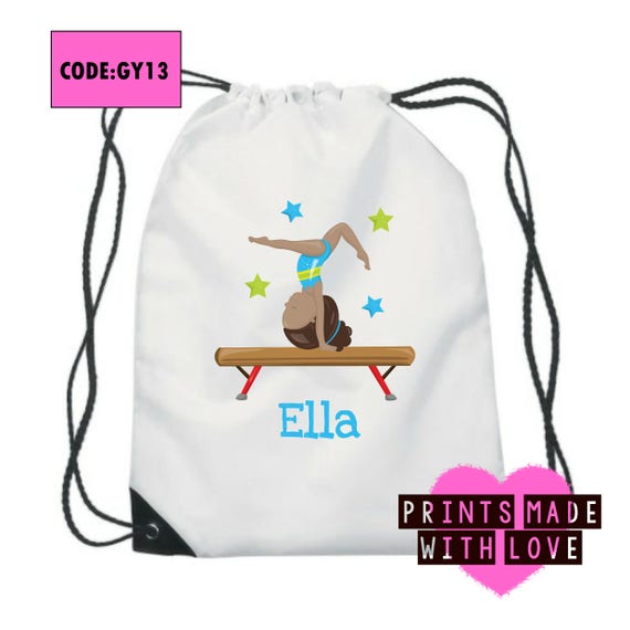 Gymnastics Bag Personalised Personalized Gym Bag School Bag