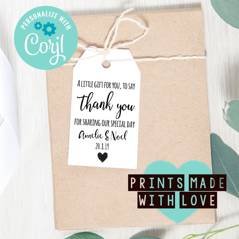 Wedding Favor Tags Favour Tags Diy Wedding Thank You For Etsy