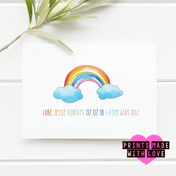 etsy rainbow baby