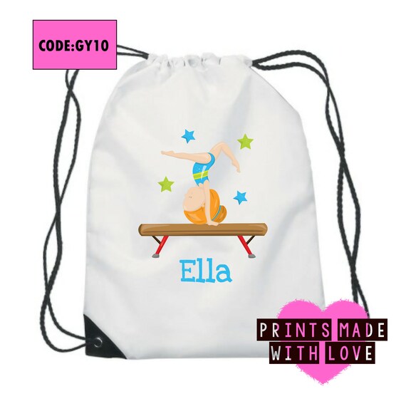 Personalised shop gymnastics bag