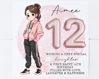 Personalised Granddaughter Birthday Card, Casual Style 2020