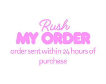 Rush order put me to the front of the que