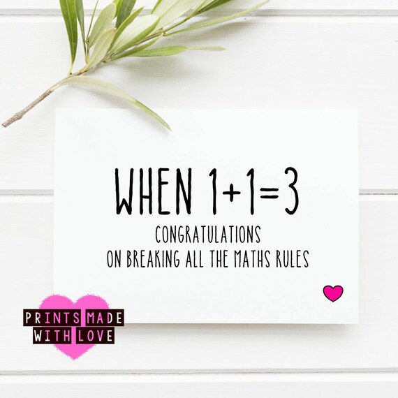 New Baby Card Pregnancy Card When 1 1 Twins Triplets Quads New Parents Congratulations