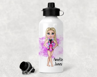Personalised sports bottle | gymnast | sports | Cheer | dance | freestyle | acrobatics | gifts for her | personalised gift | gymnastics