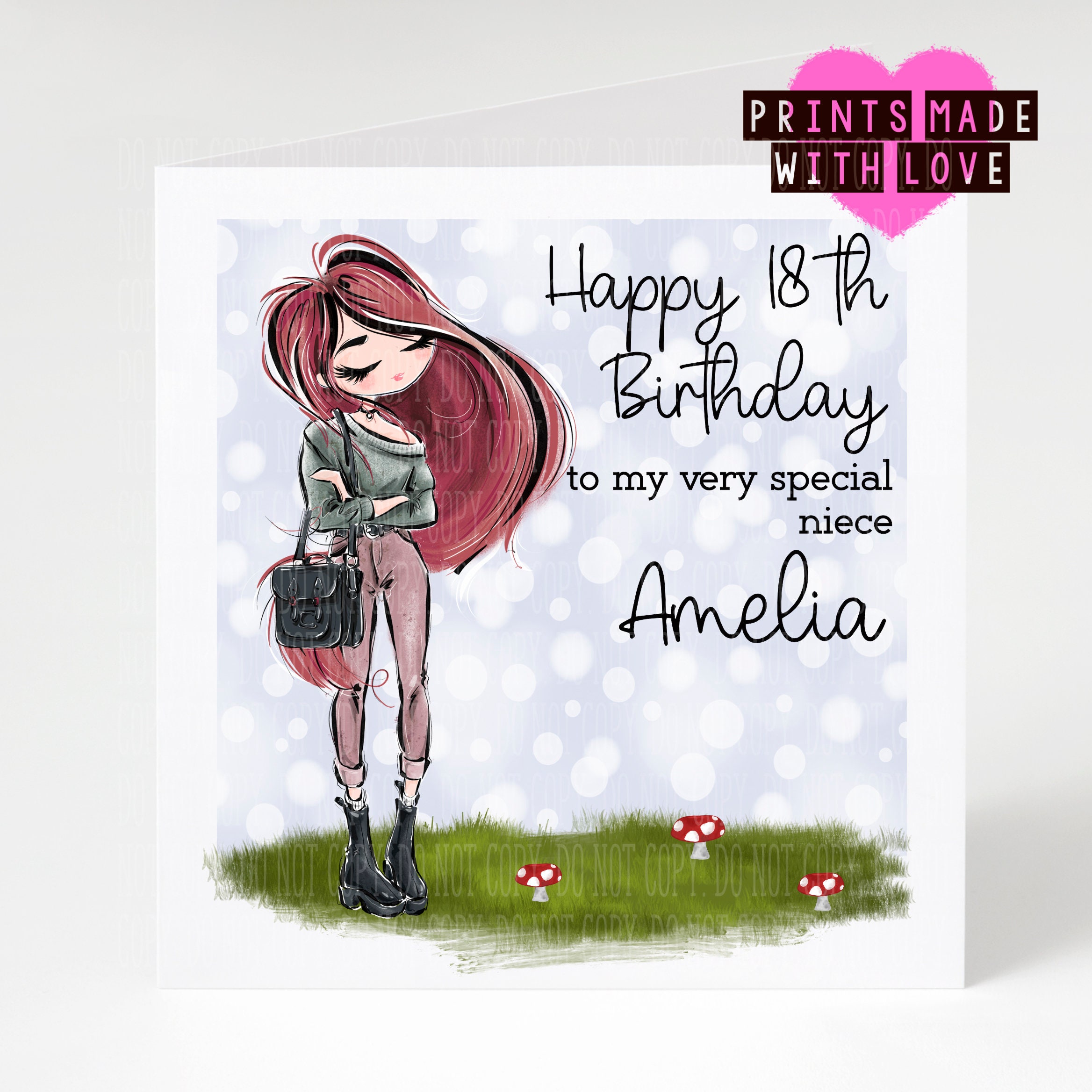 Personalised Niece Birthday Card Granddaughter Daughter Etsy India