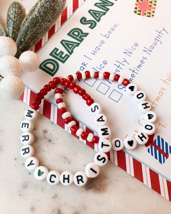 Dozen Xmas Bead Spacer Bracelets- Order Wholesale