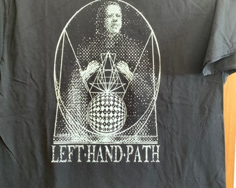 Left Hand Path T-SHIRT  very few printed 5 units Just one XL and one S unisex left