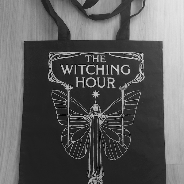 The witching hour tote bag