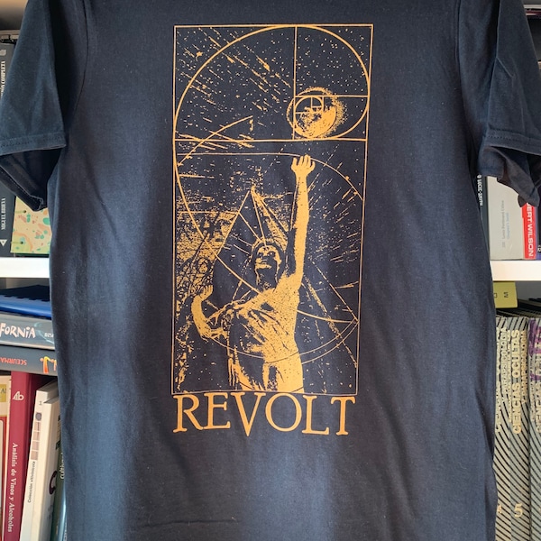 Revolt t-shirt golden ink limited to 25 units