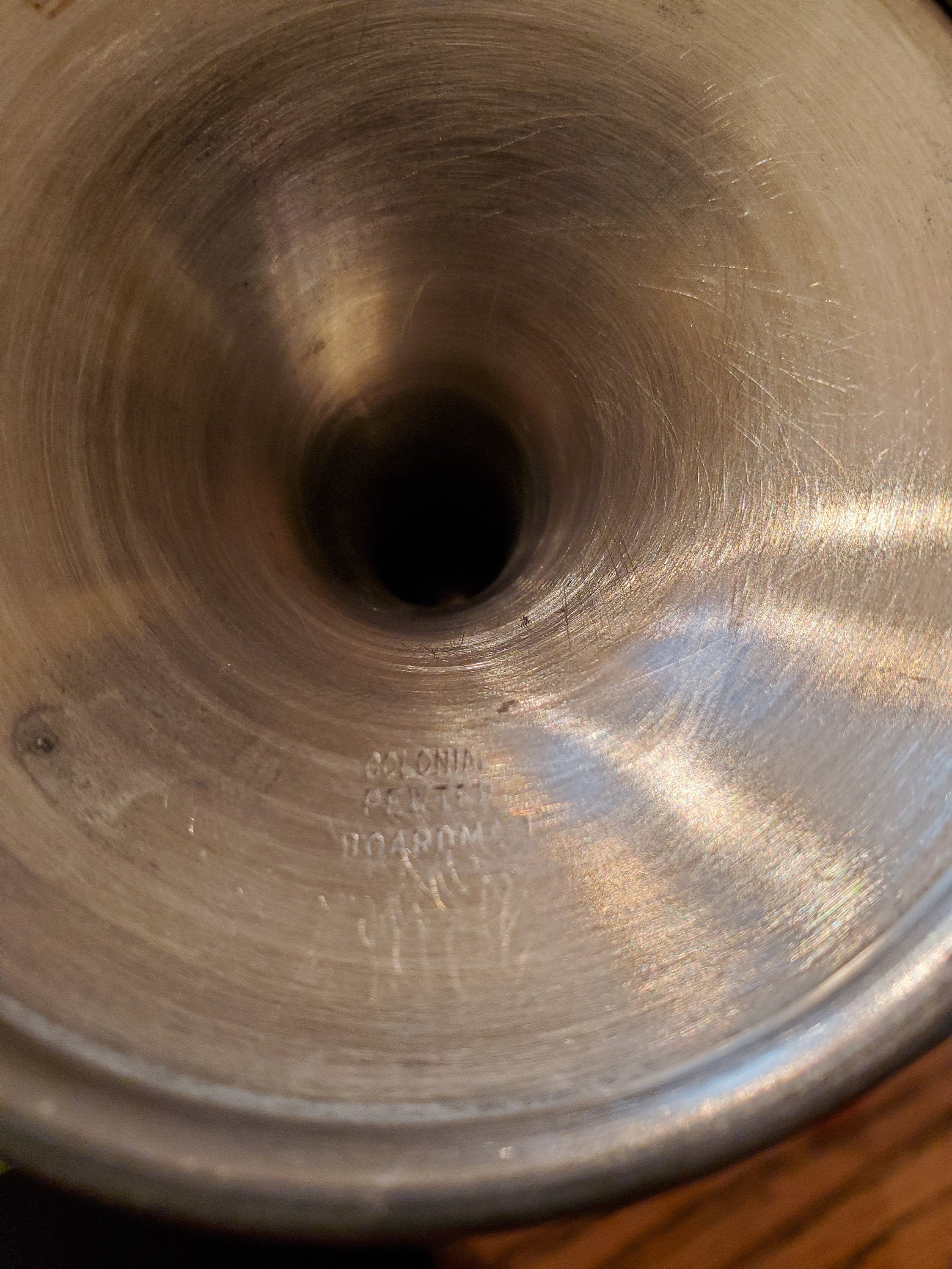 Pair Colonial Pewter Boardman goblets Etsy