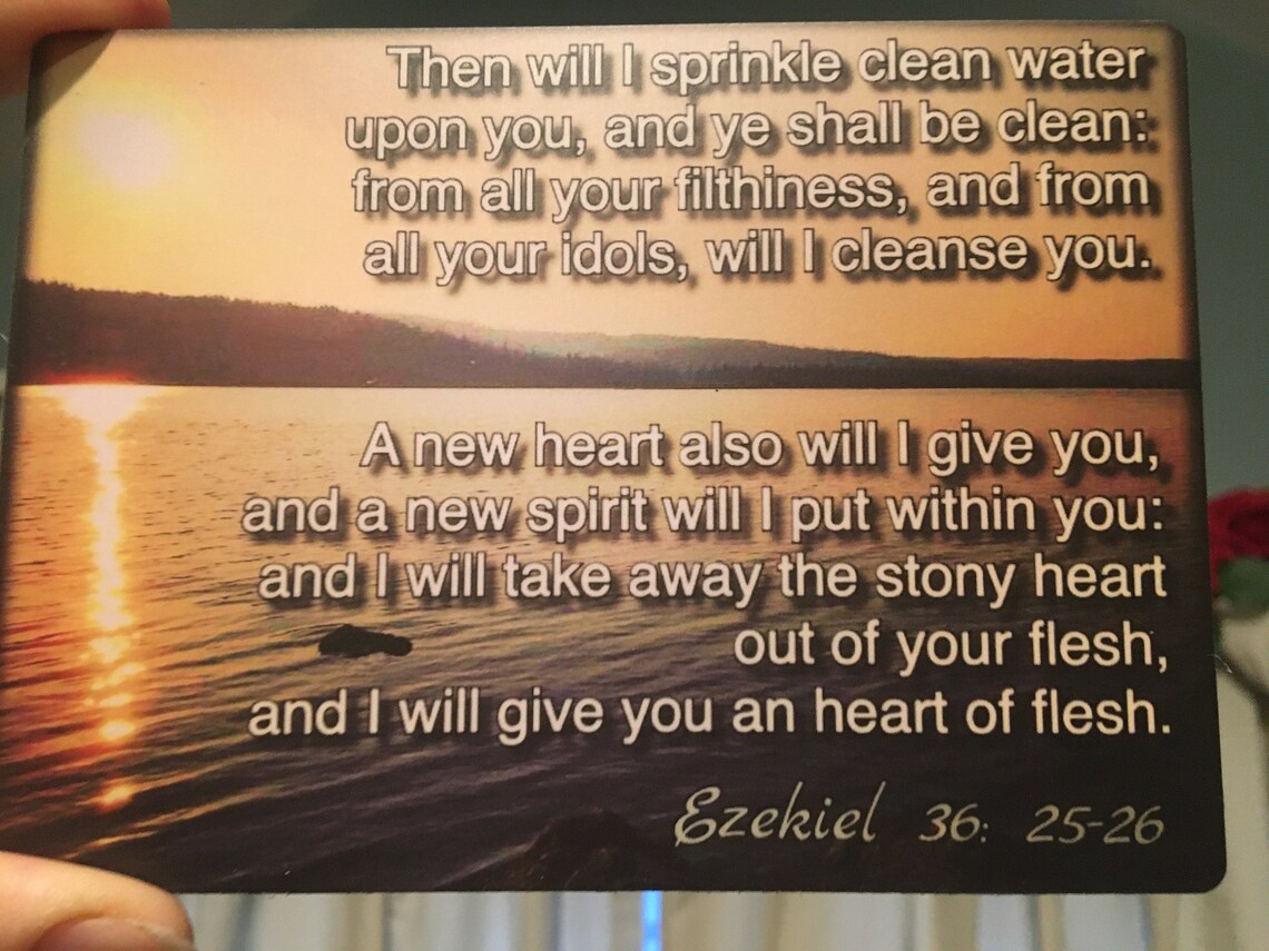 Ezekiel 36 25 26 SCRIPTURE MAGNET Photography Lake Sunset Etsy ezekiel-36-25-26-scripture-magnet-photography-lake-sunset-etsy