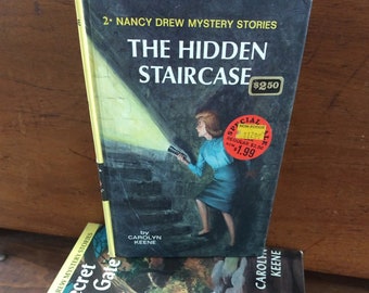 nancy drew mystery stories the hidden staircase 1959 #2 excellent condition carolyn keene