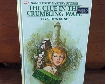 nancy drew mystery stories the clue in the crumbling wall 1973 #22 carolyn keene