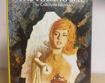 vintage nancy drew the mystery of the tolling bell #23 1973