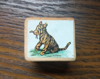 vintage winnie the pooh tigger rubber stamp disney