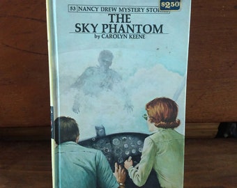 vintage nancy drew stories book the sky phantom #53 carolyn keene