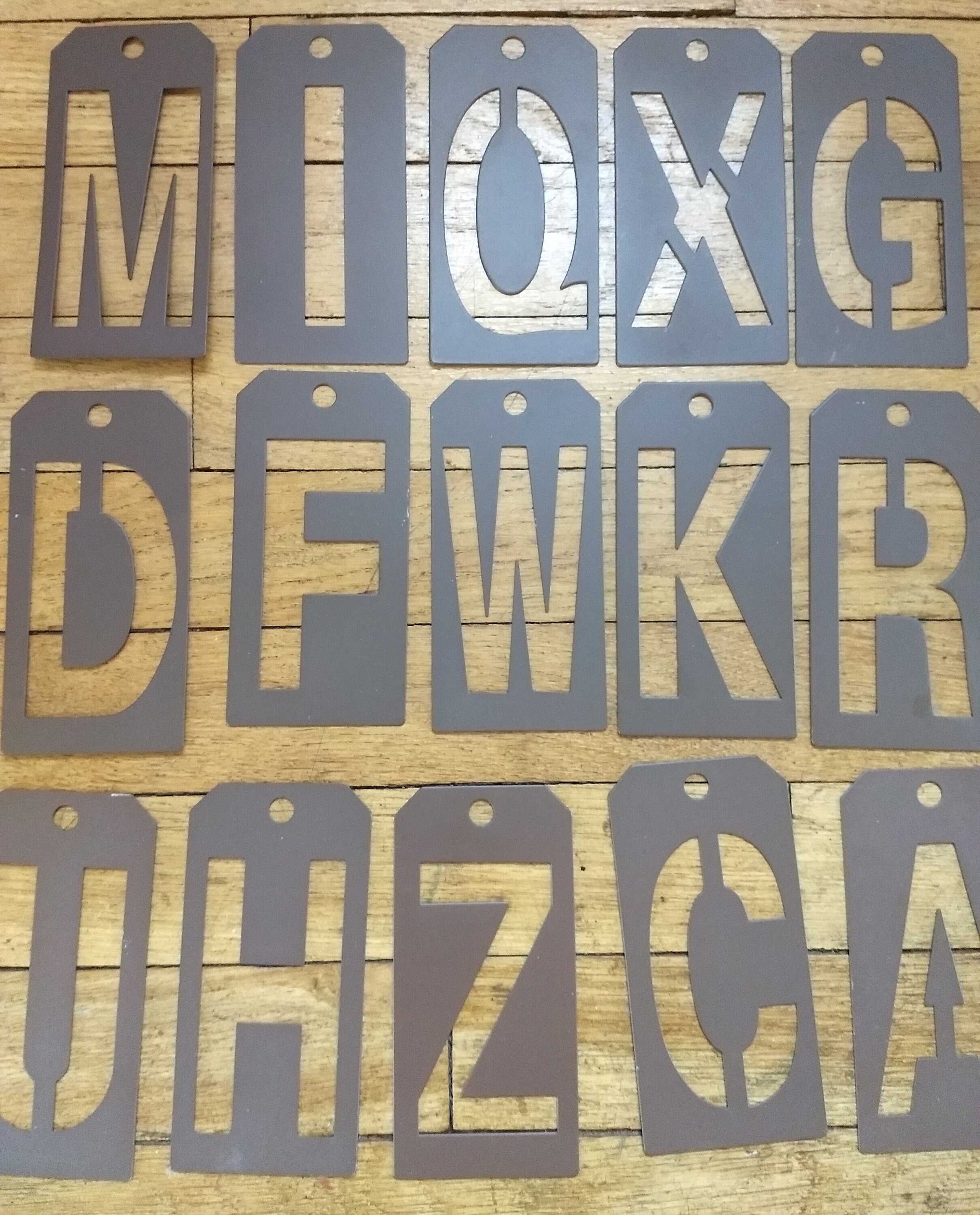 Metal Letter Stencils 5 Inches Alphabet Stencils Steampunk | Etsy