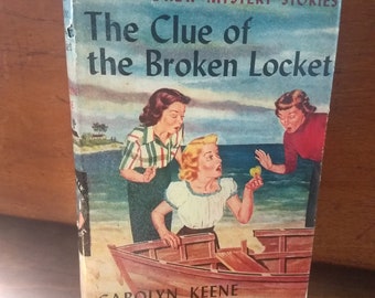 vintage nancy drew mystery the clue of the broken locket carolyn keene 1934 #11