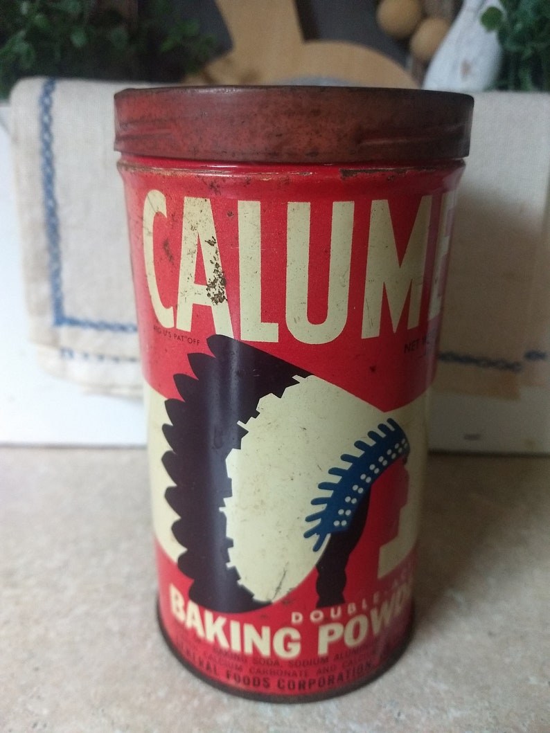 Vintage Calumet Baking Powder Tin Etsy