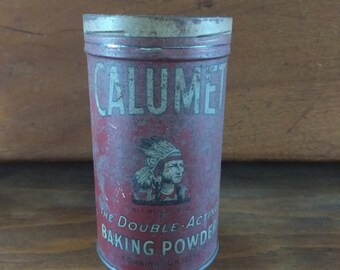 vintage calumet baking powder tin 1920s 1930s old tins vintage tins