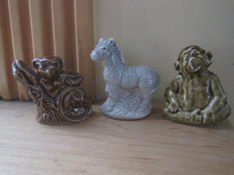 Red rose tea wade monkey figurine Etsy