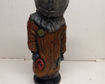 Sam Trick R Treat With Mask Bust Statue Hand Made Horror Art Sculpture