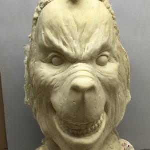 Grinch Dr Seuss Raw Blank Latex Mask Prop Hand Made Horror