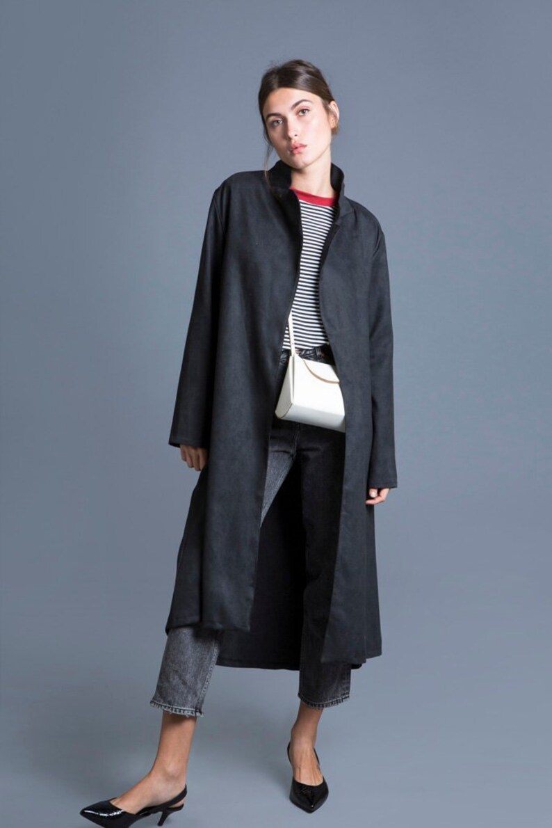 black maxi jacket